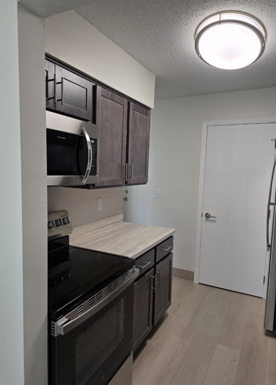 Finished interior with refinished hardwood