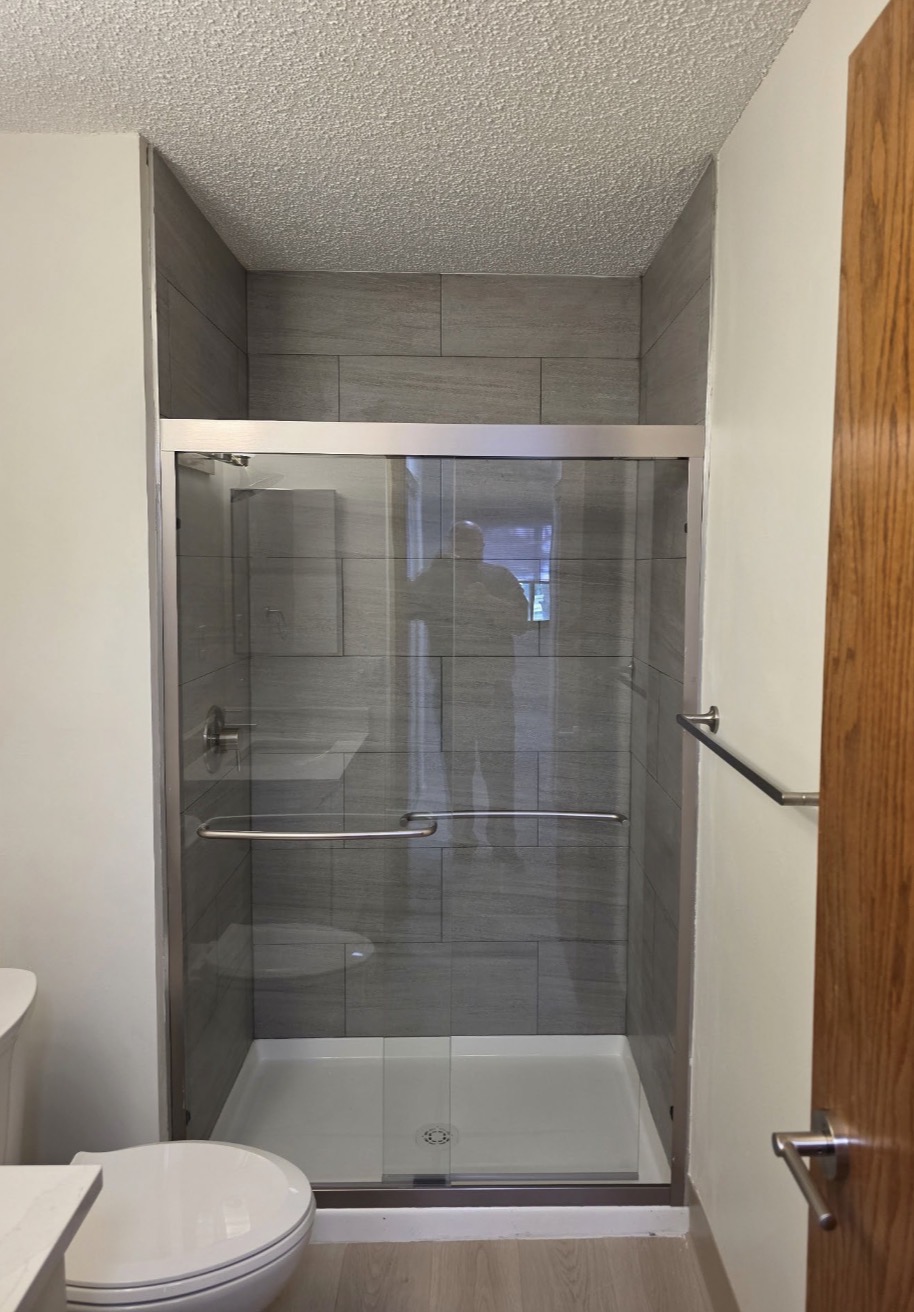 Painted kitchen cabinets and stainless appliances