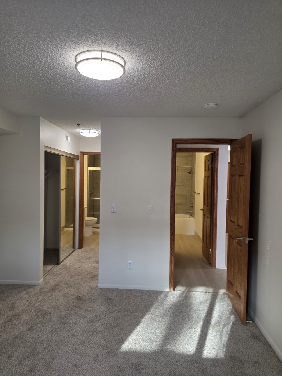 Modern white apartment kitchen turnover