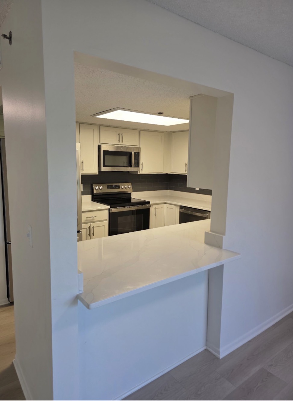 Apartment turnover — kitchen view
